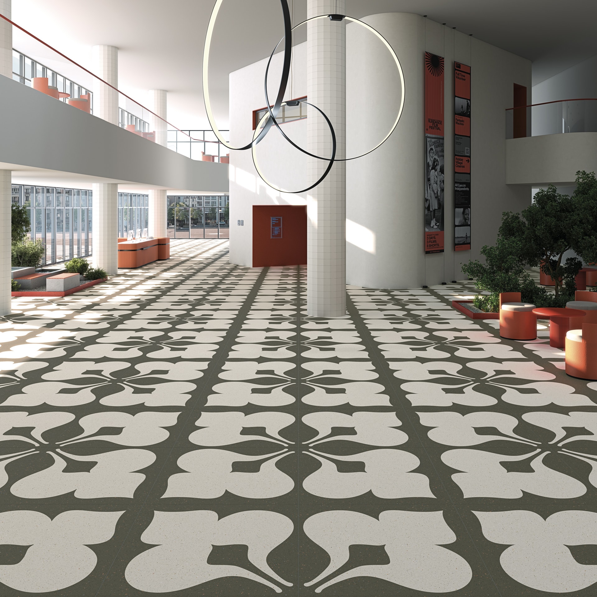 Floor tiles porcelain terrazzo effect tiles Micra 120X120 - VIVES Ceramica